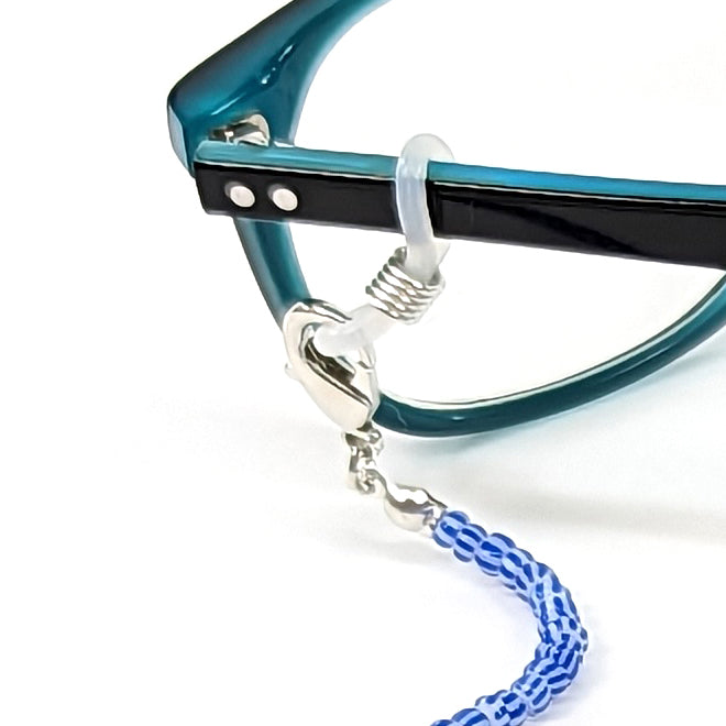 Fashionable Neck Chain for Glasses - Blue Seed Bead