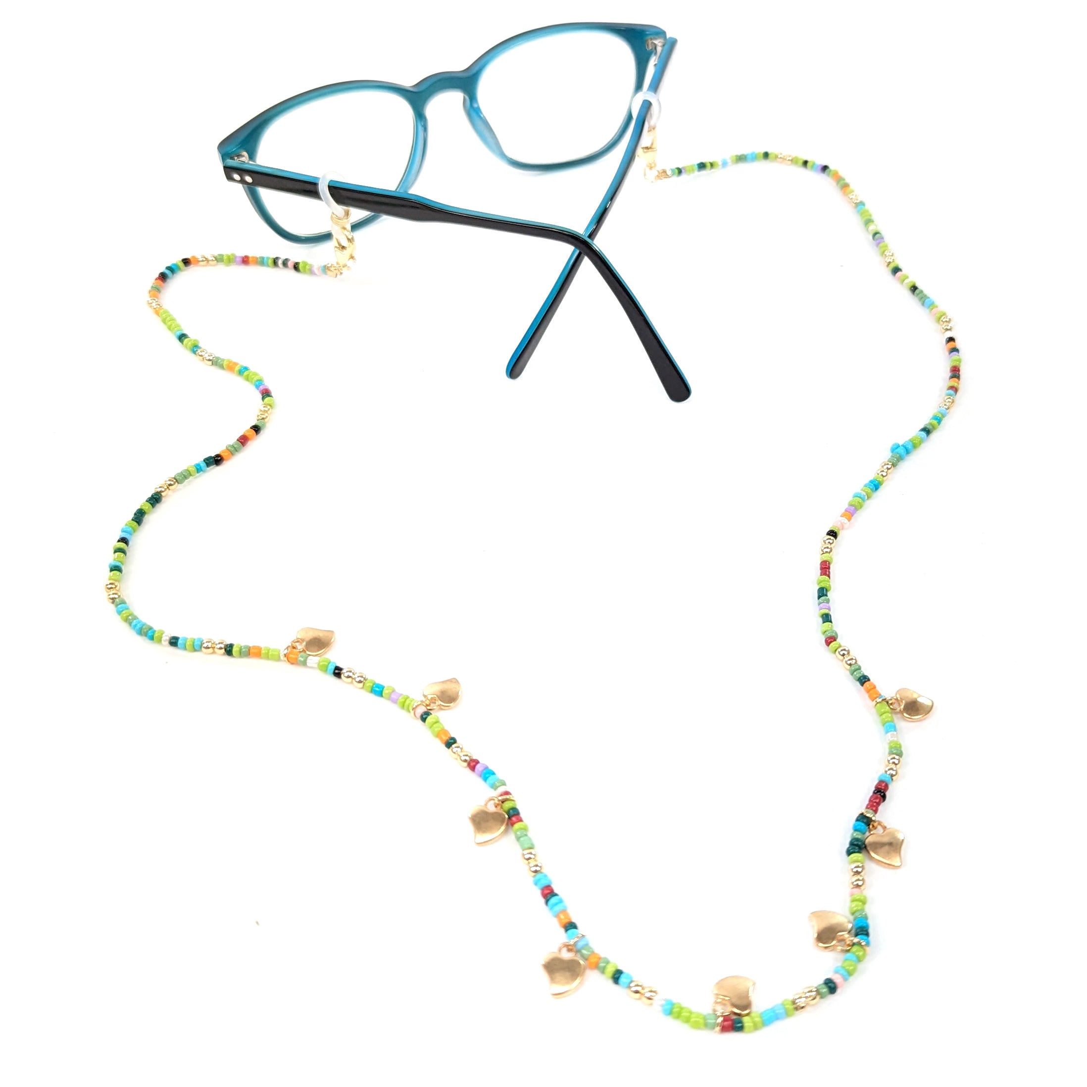 Hearts Neck Chain for Glasses - Multi Colours