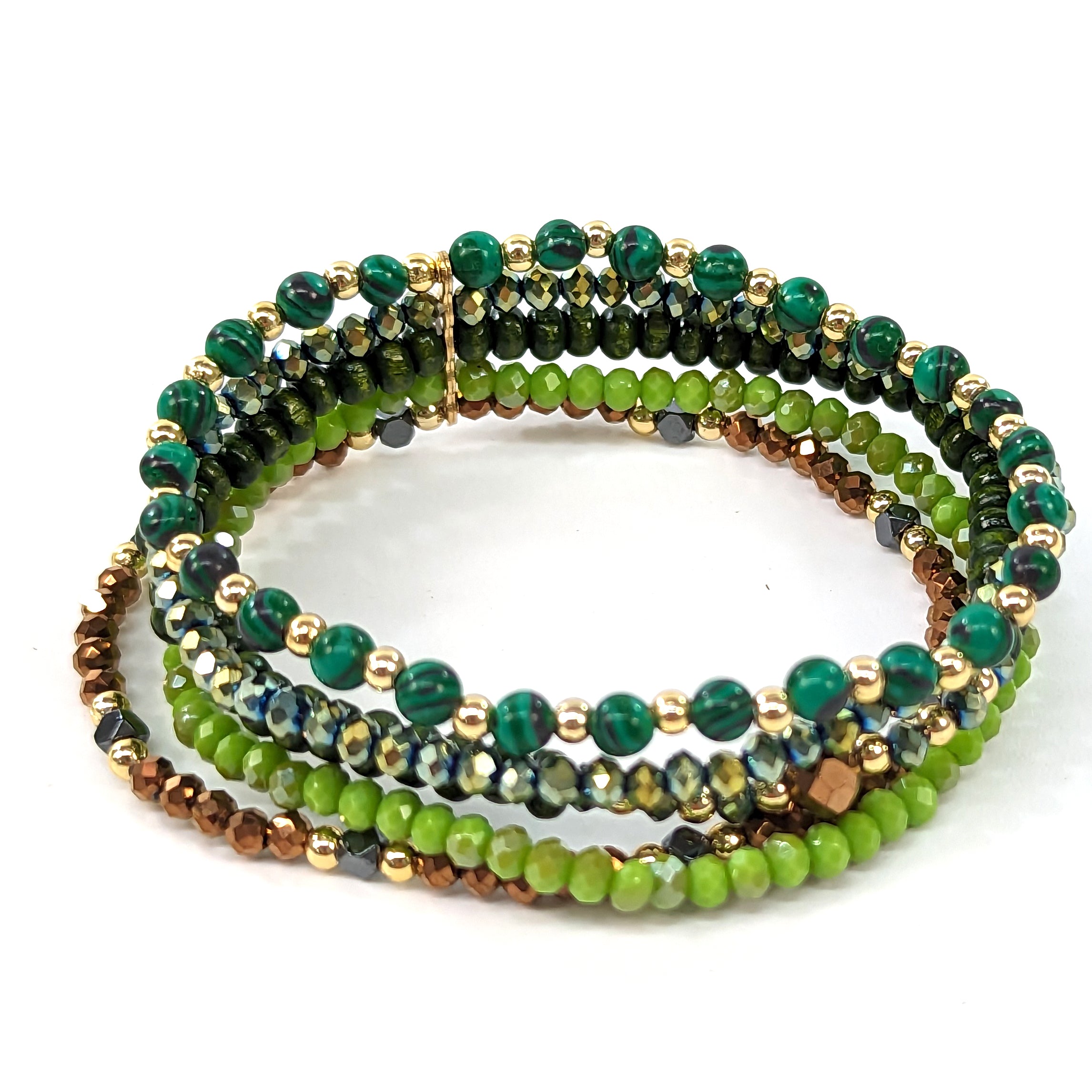 Multi Strand Bracelet - Green
