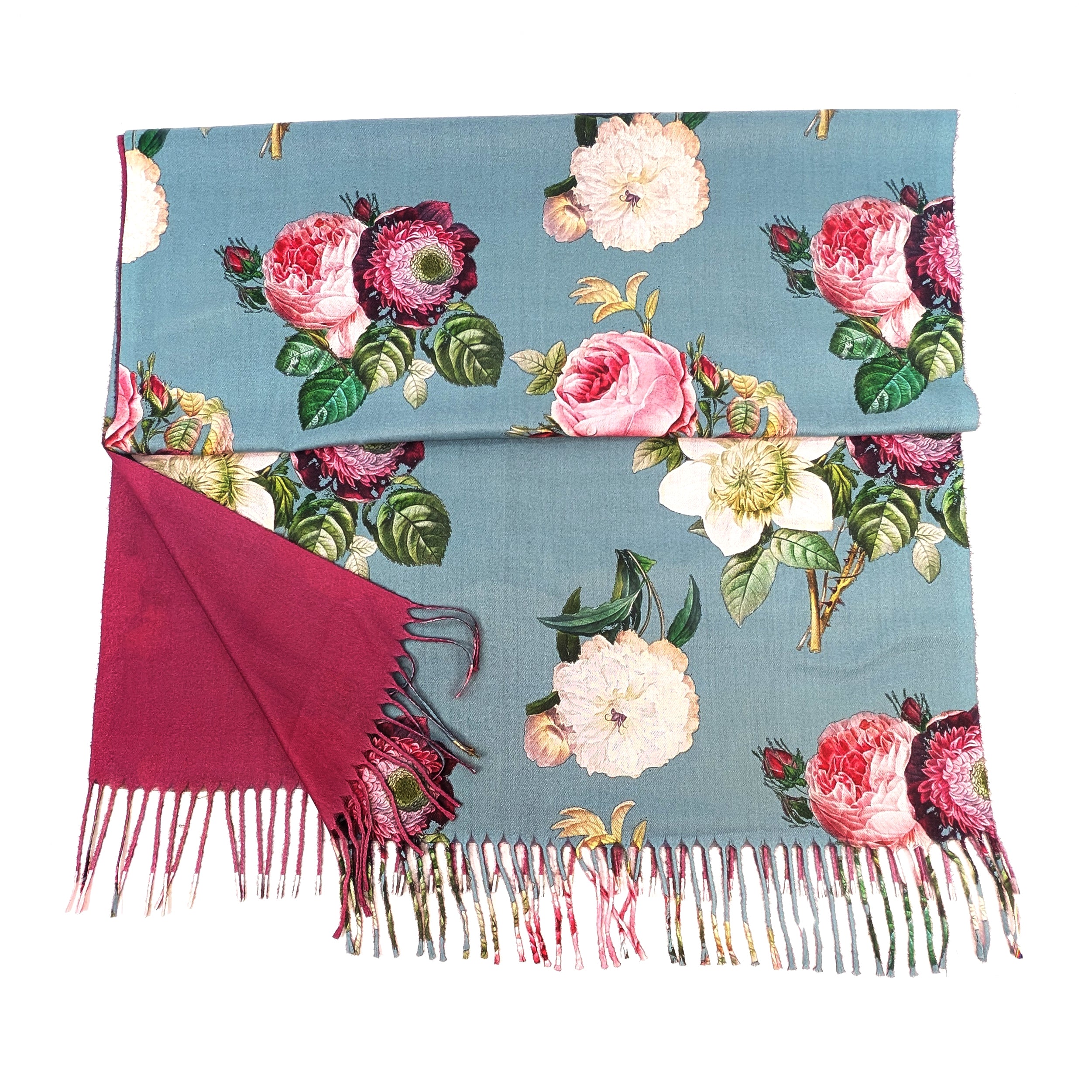 Vintage Roses Pashmina Style Scarf