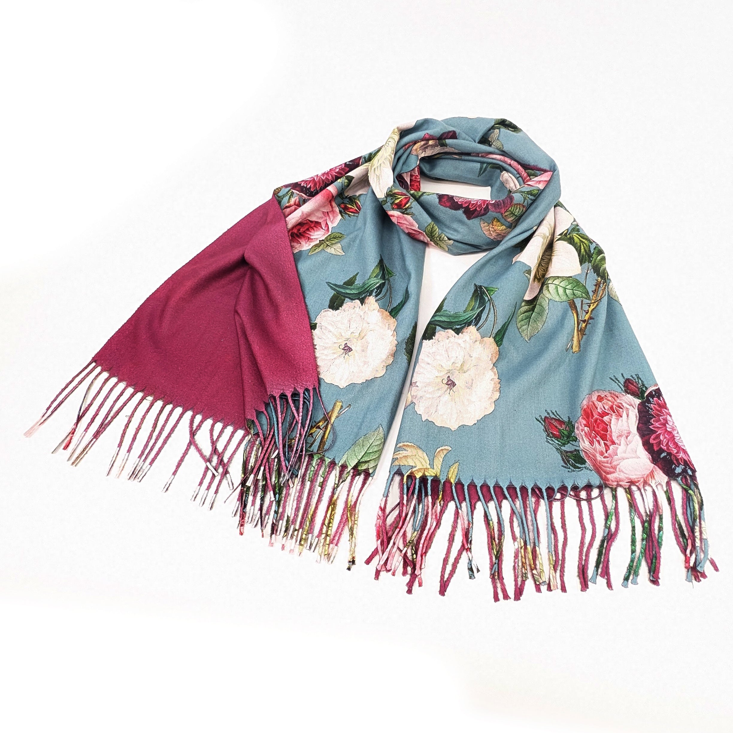 Vintage Roses Pashmina Style Scarf