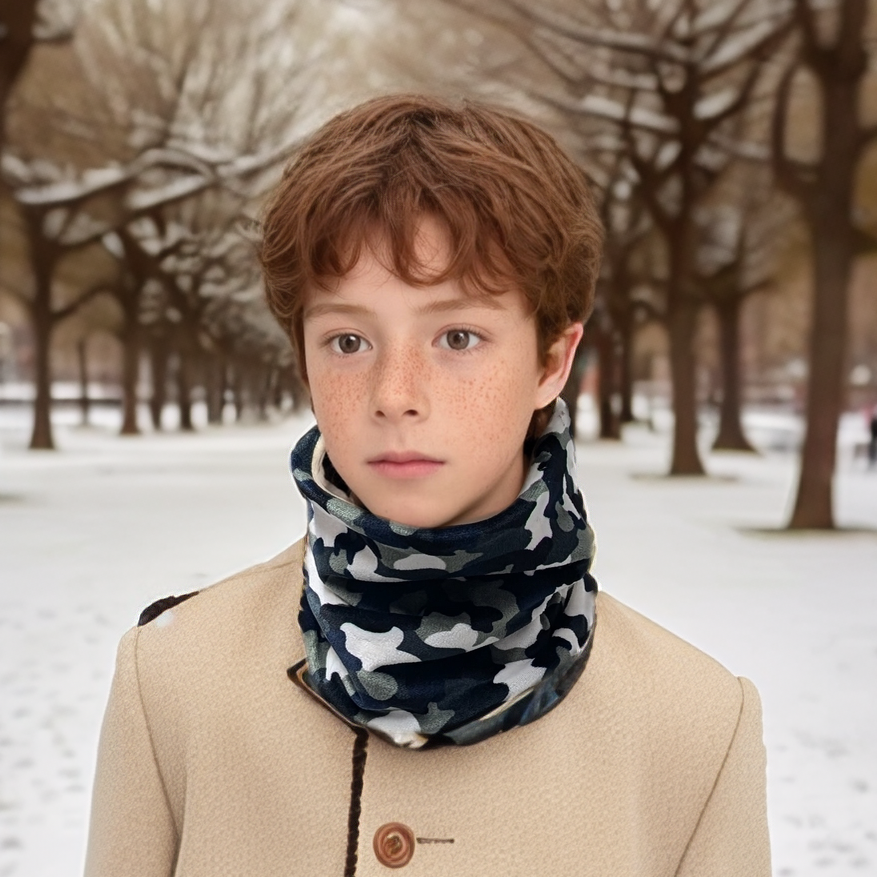 Bright Children's Snood Camoflage