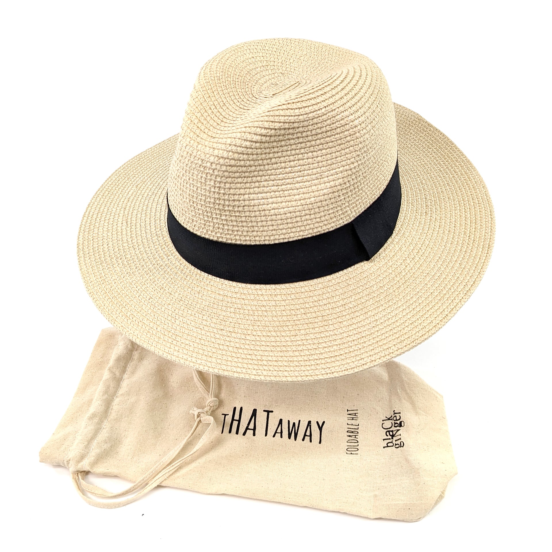 Folding Travel Panama Sun Hat (57cm) – thescarfgiraffe