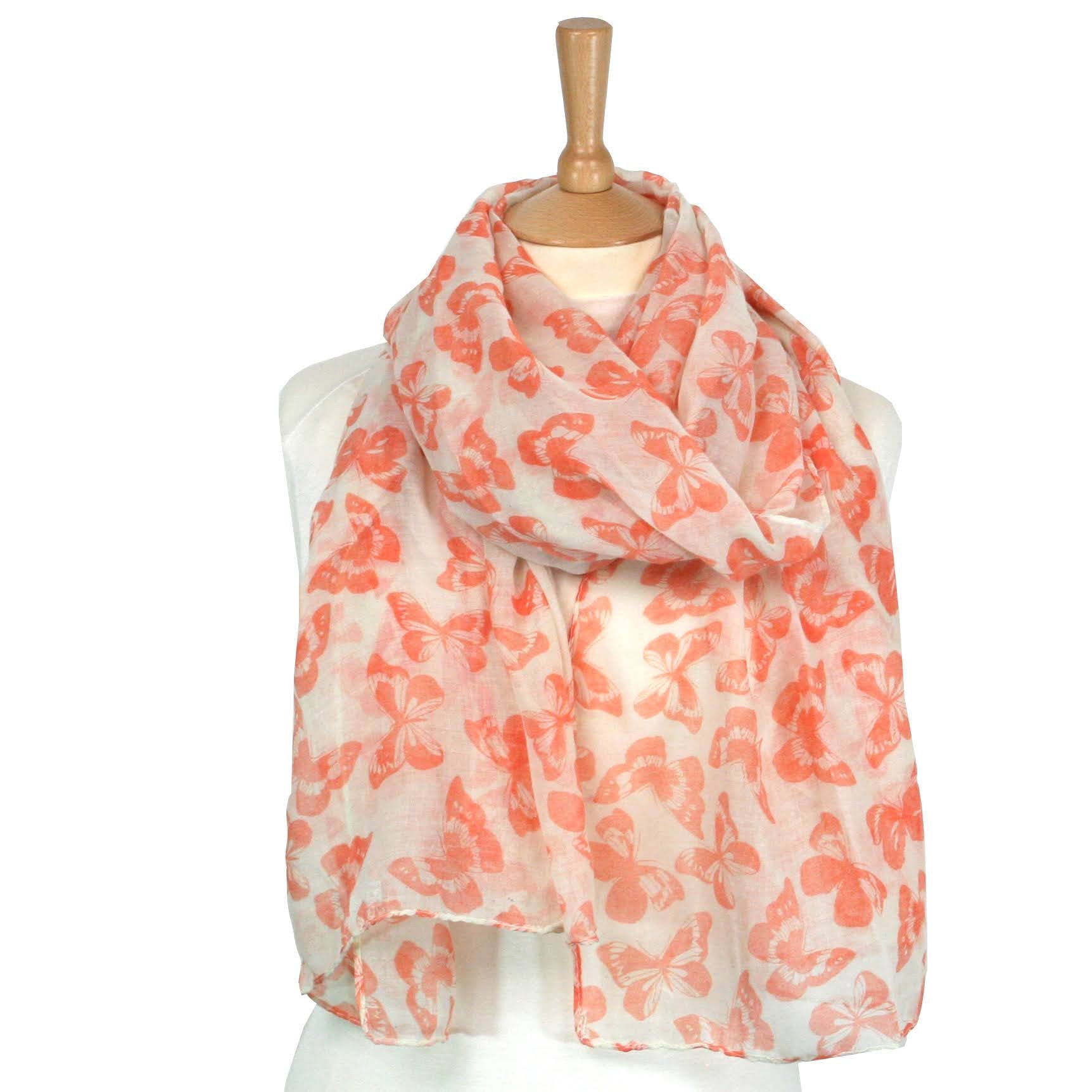 butterfly print scarf