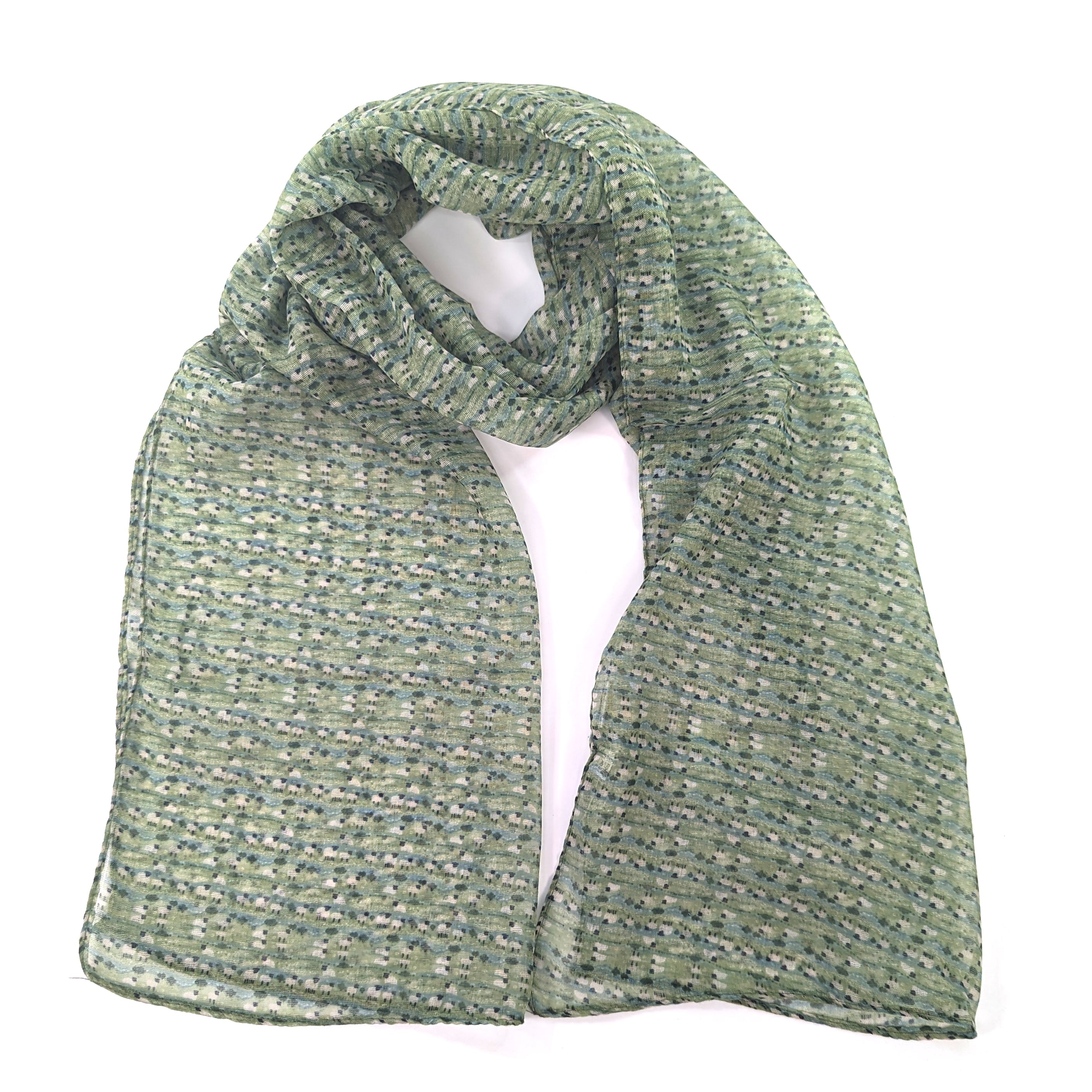 Meadow of Sheep Scarf - Exclusive Design