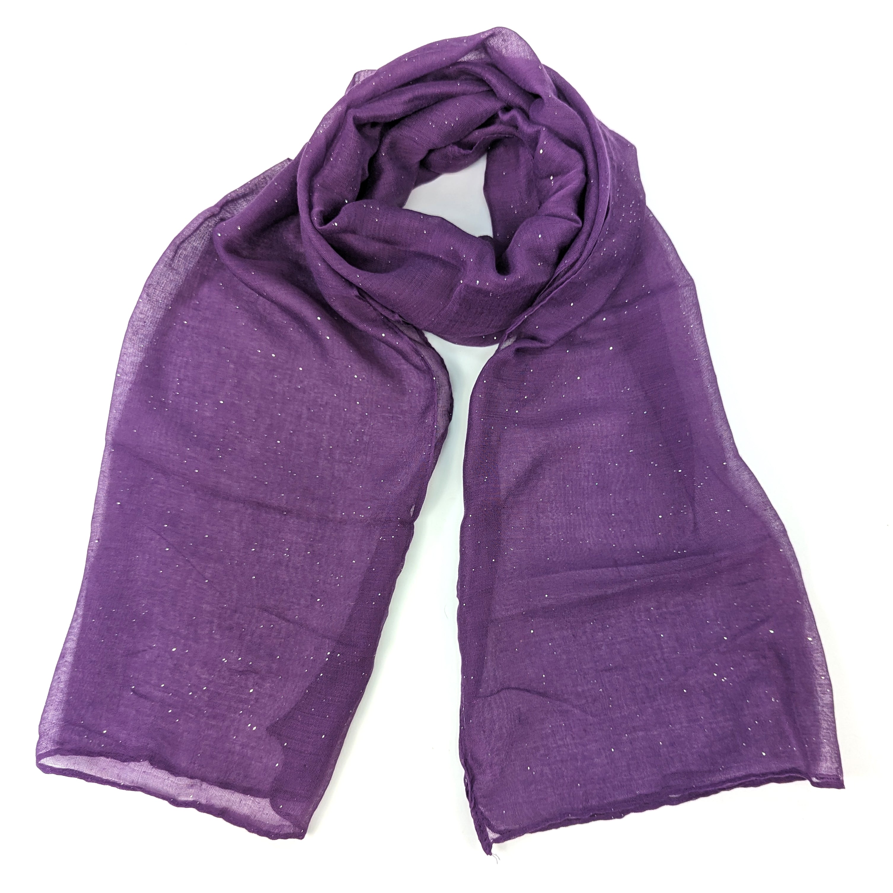 Viano - Sparkle Scarf - Dark Purple